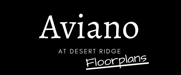 Aviano Floorplans